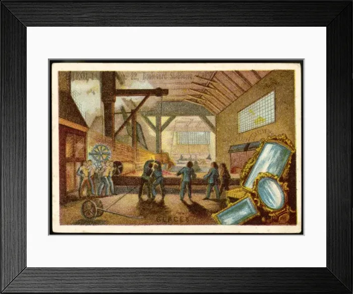 Framed Print : Manufacture of Mirrors Framed Print : Manufacture of Mirrors