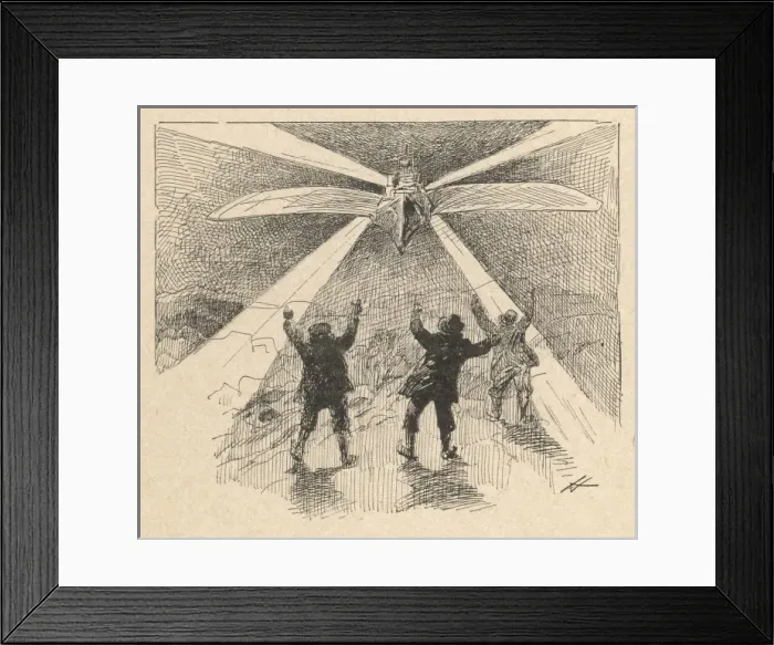 Framed Print : 1900 Flying Machine Framed Print : 1900 Flying Machine