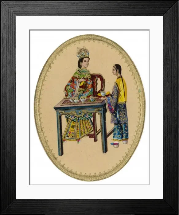 Framed Print : Chinese Drinking Tea Framed Print : Chinese Drinking Tea