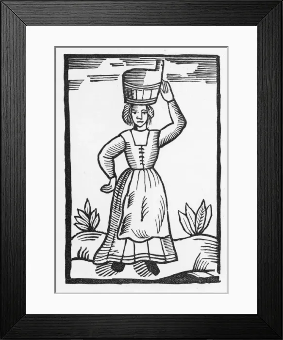 Framed Print : C17 Milkmaid Framed Print : C17 Milkmaid