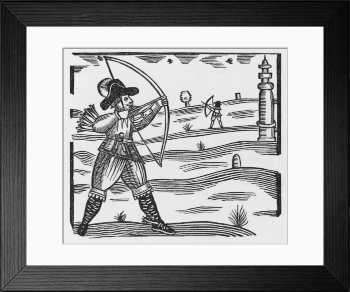 Framed Print : Robin Hood with Bow Framed Print : Robin Hood with Bow