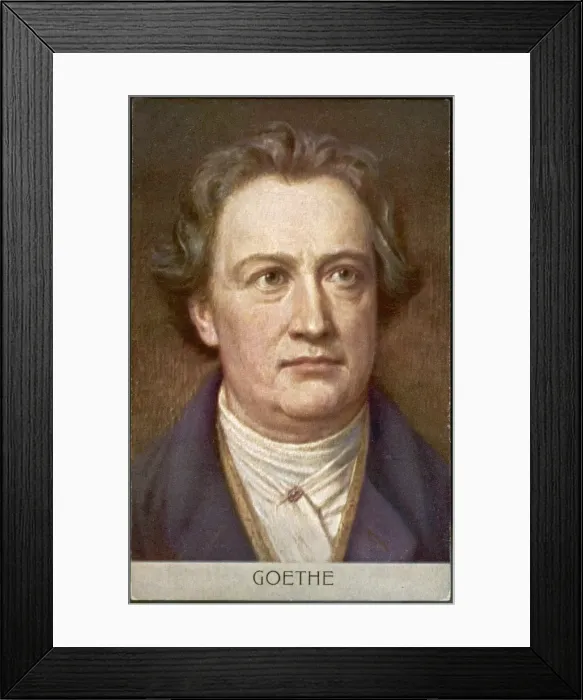 Framed Print : Goethe / Anon / Postcard Framed Print : Goethe / Anon / Postcard