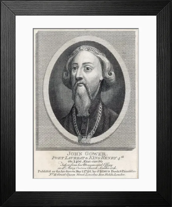 Framed Print : John Gower / St Mary O s Framed Print : John Gower / St Mary O s