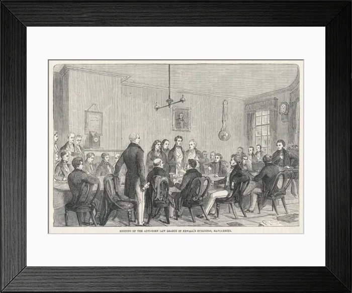 Framed Print : 1841 / Anti-Corn Law Meet Framed Print : 1841 / Anti-Corn Law Meet
