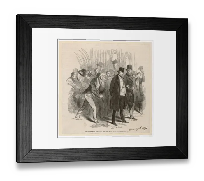 Framed Print : 1846 / Peel Resigns as Pm Framed Print : 1846 / Peel Resigns as Pm