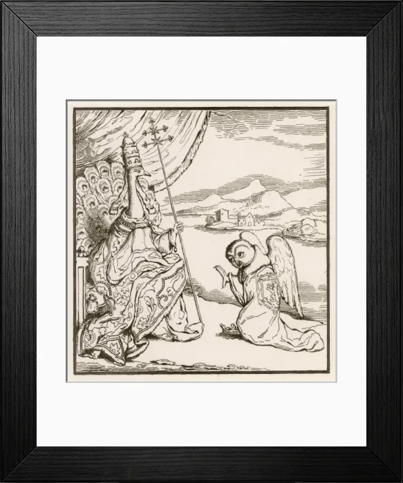 Framed Print : James II Satirised Framed Print : James II Satirised