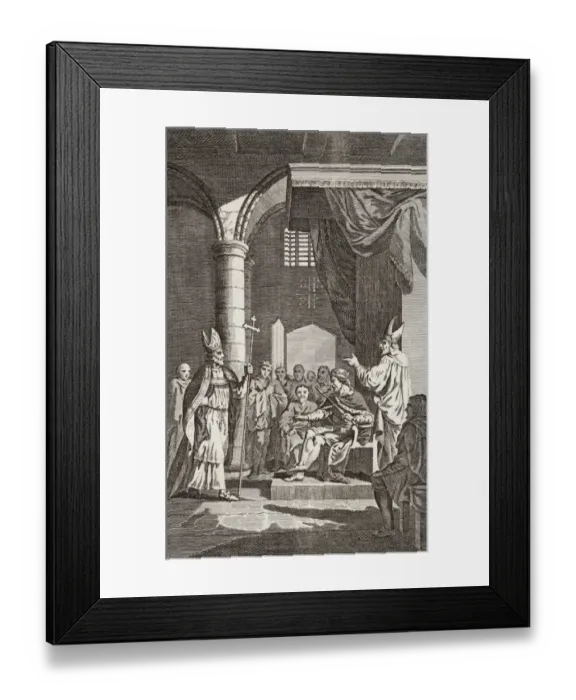 Framed Print : Becket Argues with Henry Framed Print : Becket Argues with Henry