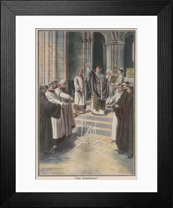 Framed Print : Becket Defies Henry II Framed Print : Becket Defies Henry II