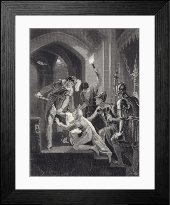 Framed Print : Prince Arthur Murdered Framed Print : Prince Arthur Murdered