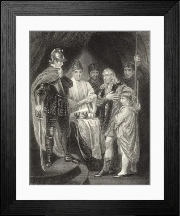 Framed Print : Balliol Surrenders Crown Framed Print : Balliol Surrenders Crown