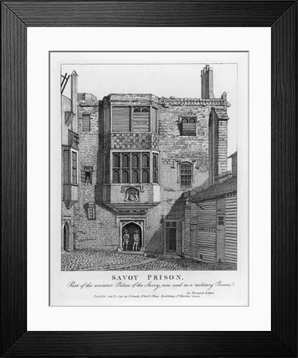 Framed Print : Savoy Prison, London Framed Print : Savoy Prison, London