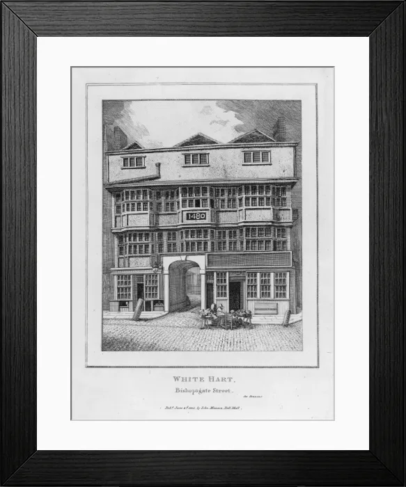 Framed Print : White Hart, Bishopsgate Framed Print : White Hart, Bishopsgate