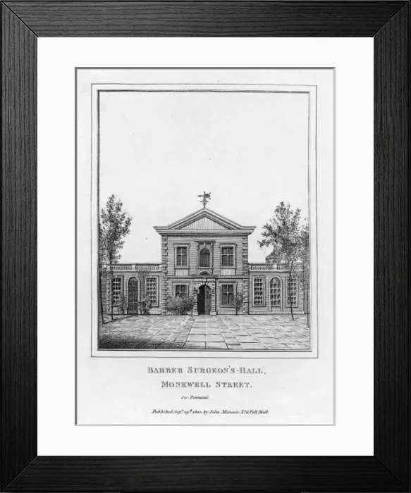 Framed Print : Barber Surgeons Hall Framed Print : Barber Surgeons Hall