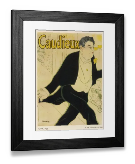 Framed Print : Lautrec Poster / Caudieux Framed Print : Lautrec Poster / Caudieux