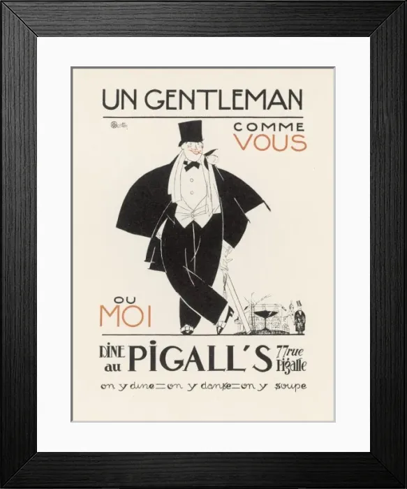 Framed Print : Un Gentleman Comme Vous Framed Print : Un Gentleman Comme Vous