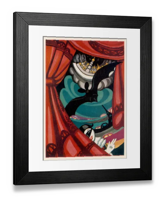 Framed Print : Poster for Bat Theatre