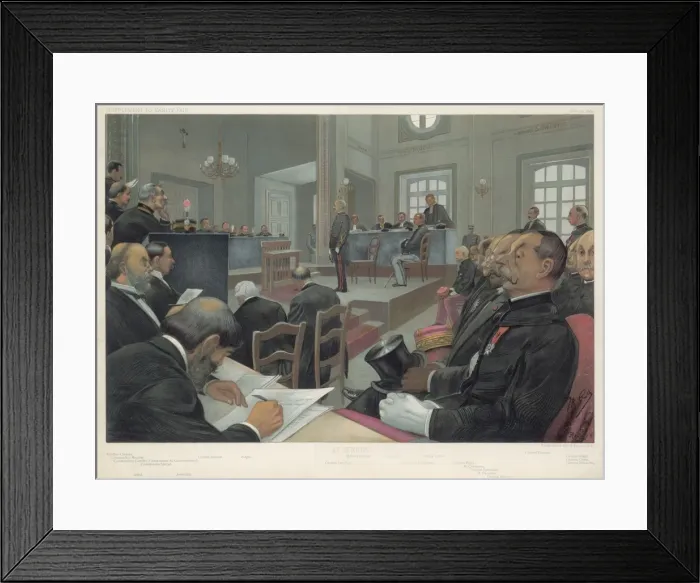 Framed Print : Dreyfus Trial / 1899 Framed Print : Dreyfus Trial / 1899