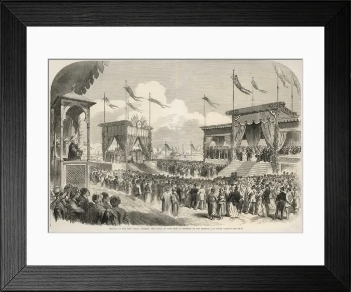 Framed Print : Suez Canal Opens Framed Print : Suez Canal Opens