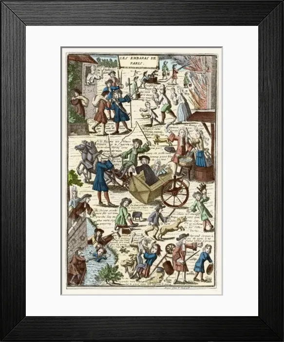 Framed Print : Paris Streets, C17 Framed Print : Paris Streets, C17