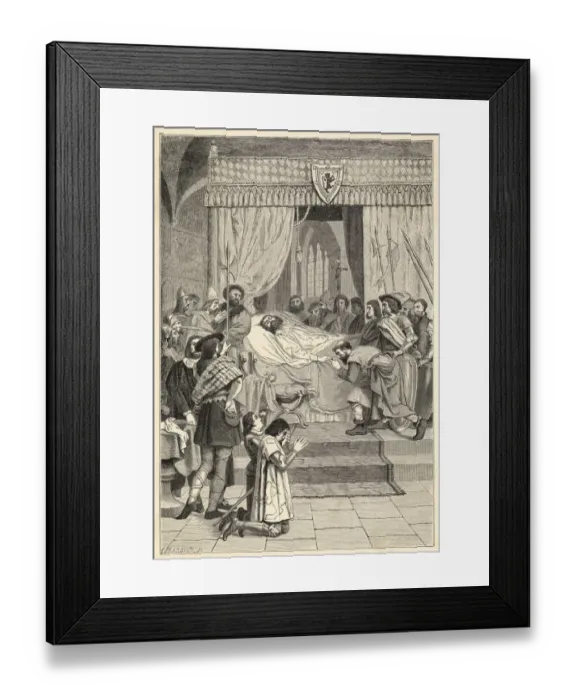 Framed Print : Death of Robert Bruce Framed Print : Death of Robert Bruce
