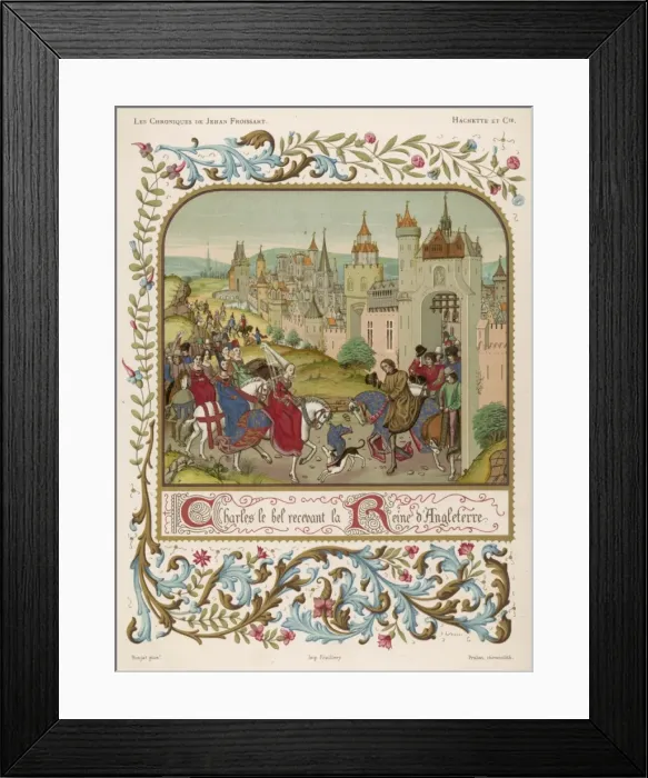 Framed Print : Queen Isabella Flees Framed Print : Queen Isabella Flees