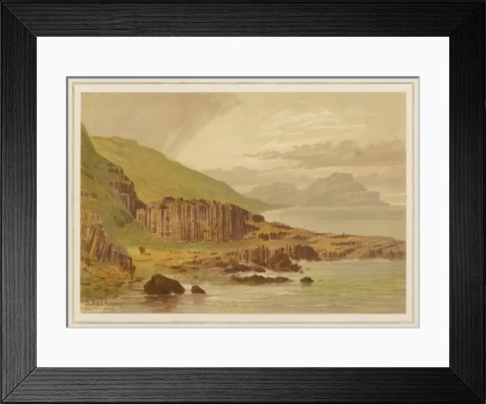 Framed Print : Giants Causeway 1879 Framed Print : Giants Causeway 1879