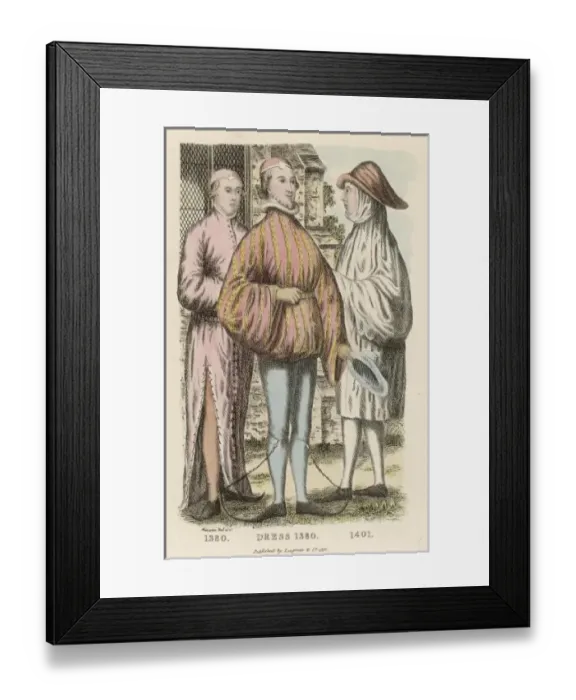 Framed Print : Costume / Men 1380 Etc Framed Print : Costume / Men 1380 Etc