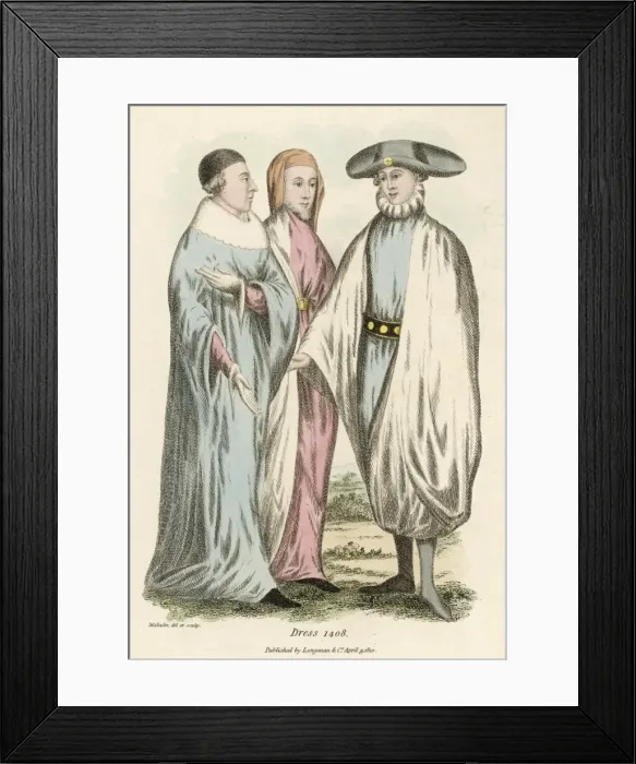 Framed Print : Costume / Men 1408 Framed Print : Costume / Men 1408