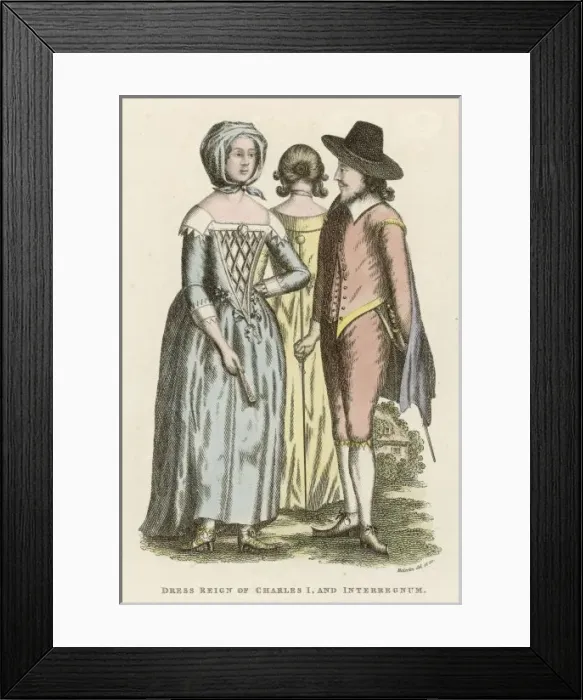 Framed Print : Men and Women 1650 Framed Print : Men and Women 1650
