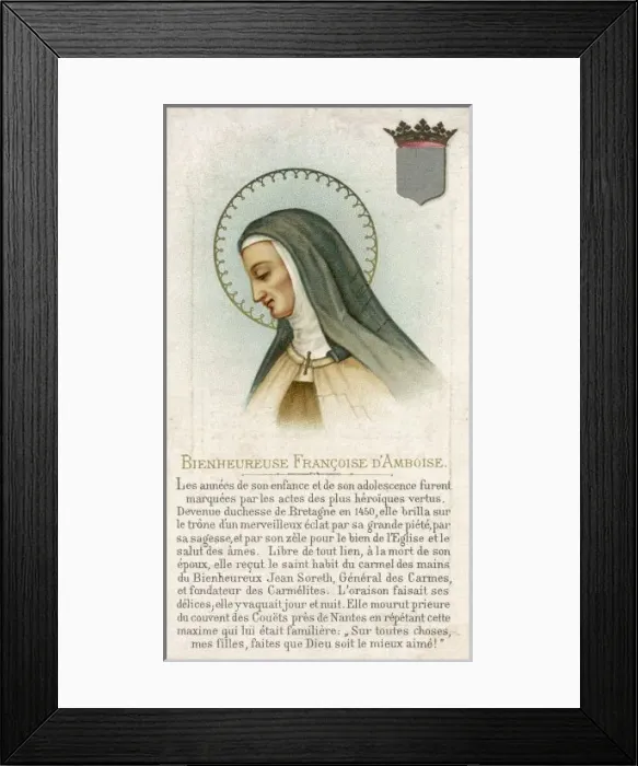 Framed Print : Francoise De Bretagne Framed Print : Francoise De Bretagne