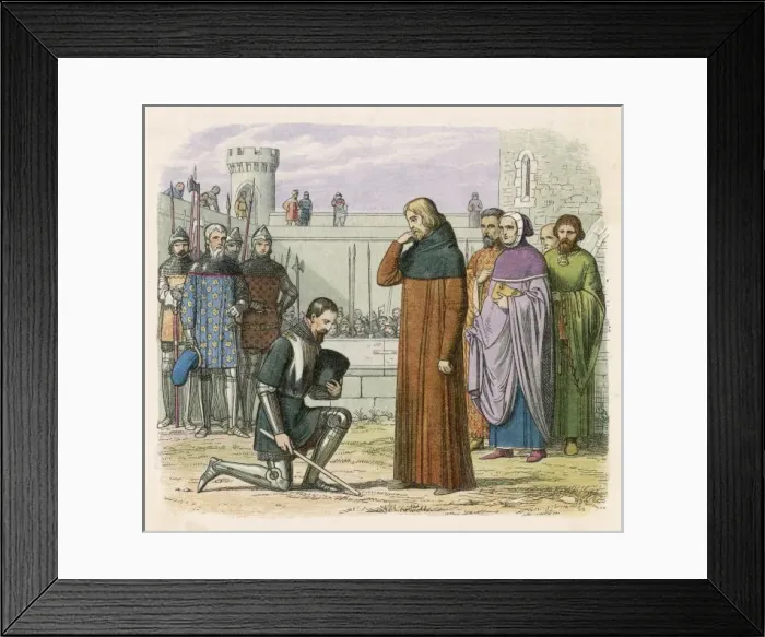 Framed Print : Richard II Meets Henry Framed Print : Richard II Meets Henry
