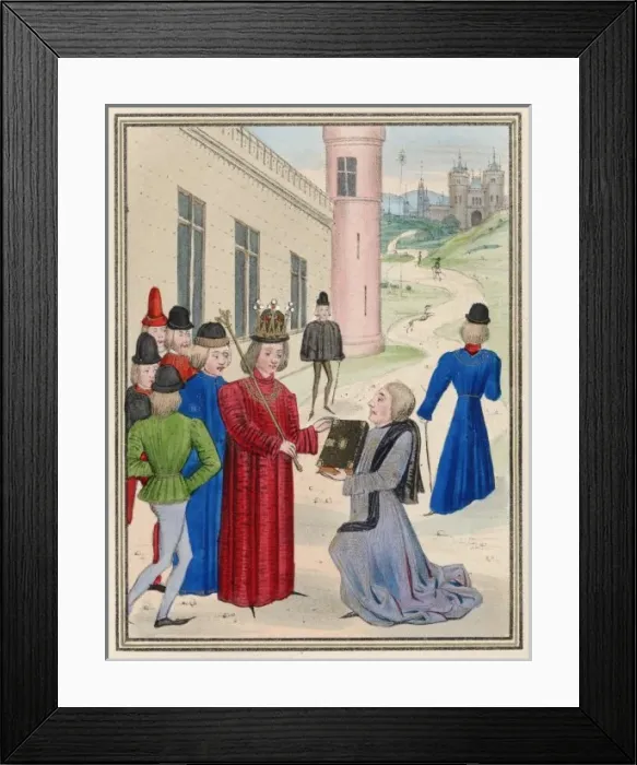 Framed Print : Froissart & Richard II Framed Print : Froissart & Richard II