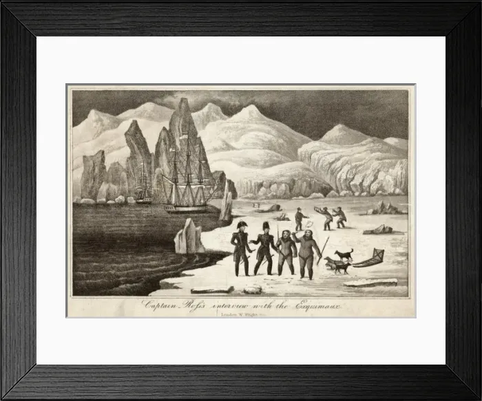 Framed Print : John Ross Meets Eskimos Framed Print : John Ross Meets Eskimos