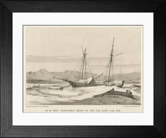 Framed Print : Franklin / Dorothea in Ice Framed Print : Franklin / Dorothea in Ice