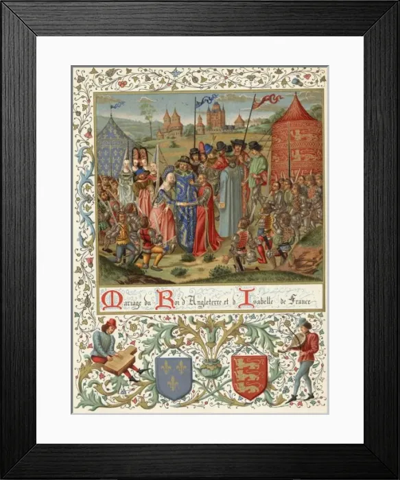 Framed Print : Richard II Weds Isabelle Framed Print : Richard II Weds Isabelle