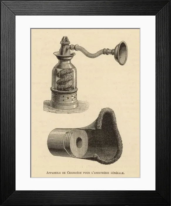 Framed Print : Anaesthetics / Charriere Framed Print : Anaesthetics / Charriere