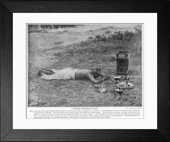 Framed Print : Brahmin at Prayer Framed Print : Brahmin at Prayer