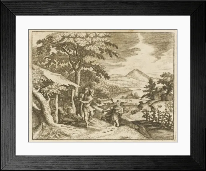 Framed Print : Shem is Cursed by Noah Framed Print : Shem is Cursed by Noah