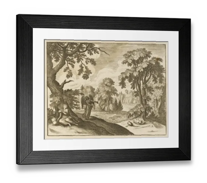 Framed Print : Hagar Leaves Abraham Framed Print : Hagar Leaves Abraham