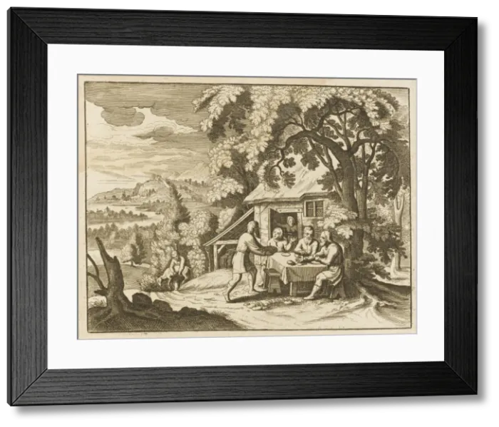 Framed Print : Abraham and Angels Framed Print : Abraham and Angels