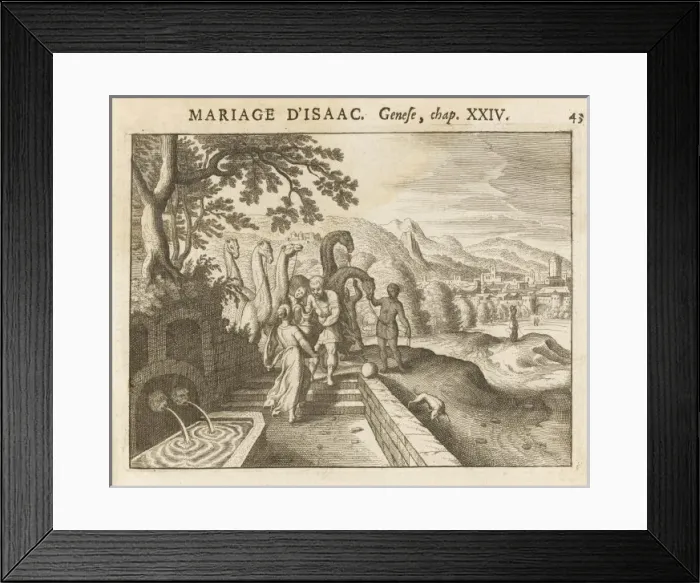 Framed Print : Isaac Weds Rebekah Framed Print : Isaac Weds Rebekah