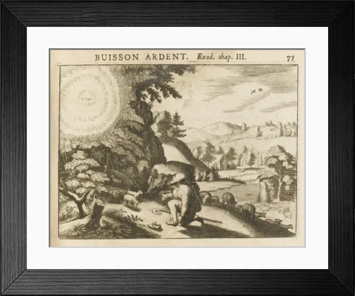Framed Print : Moses and Burning Bush Framed Print : Moses and Burning Bush