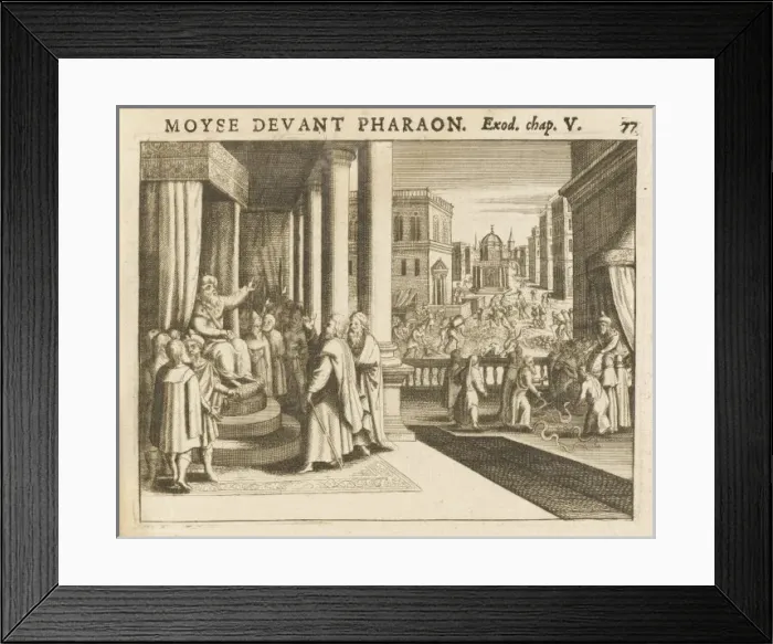 Framed Print : Moses and Pharaoh Framed Print : Moses and Pharaoh