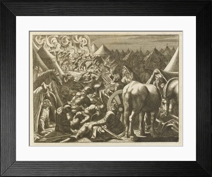 Framed Print : The Midianites Defeated Framed Print : The Midianites Defeated