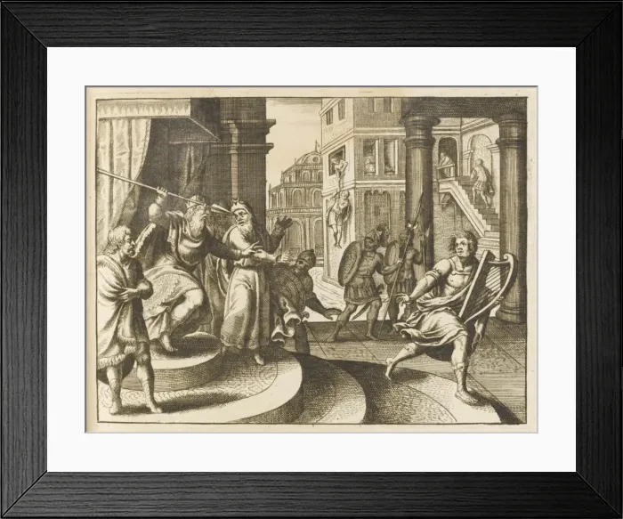Framed Print : Saul Attacks David Framed Print : Saul Attacks David