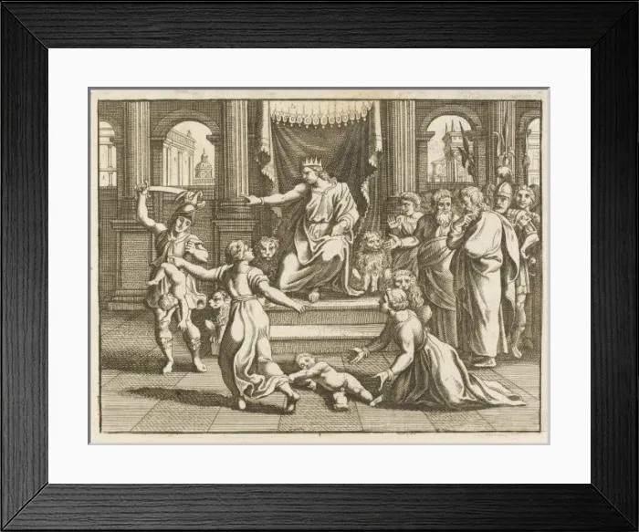 Framed Print : Solomons Judgment