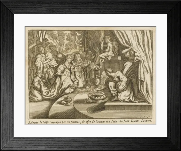 Framed Print : Solomon and False Gods Framed Print : Solomon and False Gods
