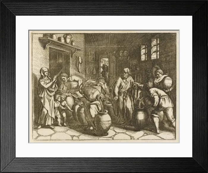 Framed Print : Elisha and the Widow Framed Print : Elisha and the Widow