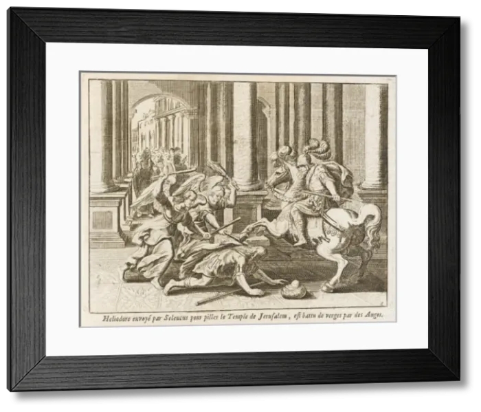 Framed Print : Heliodorus and Angels Framed Print : Heliodorus and Angels