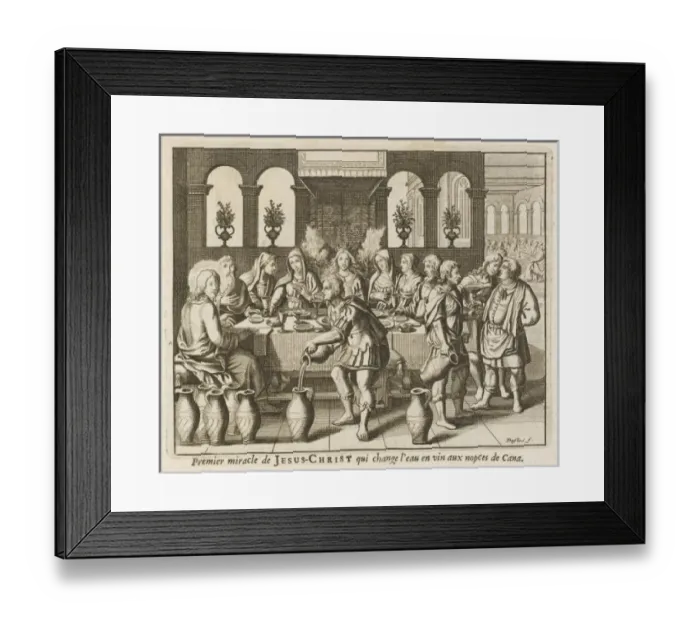 Framed Print : Jesus at Cana Marriage Framed Print : Jesus at Cana Marriage